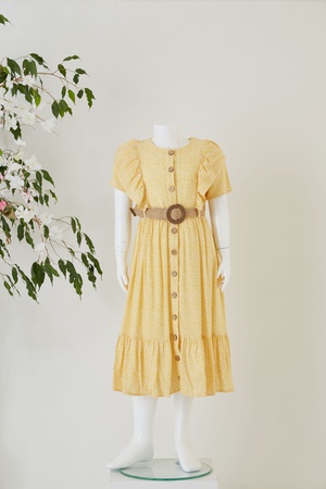 Платье на пуговицах с рукавами для девочек