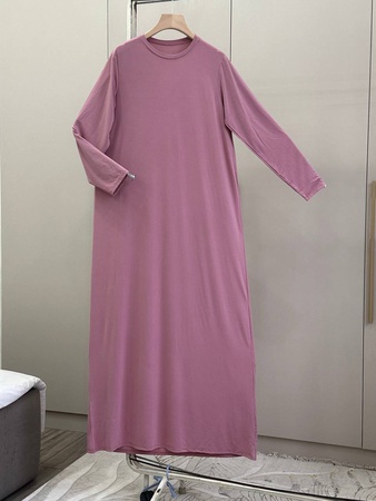 Базовое трикотажная тонкое платье