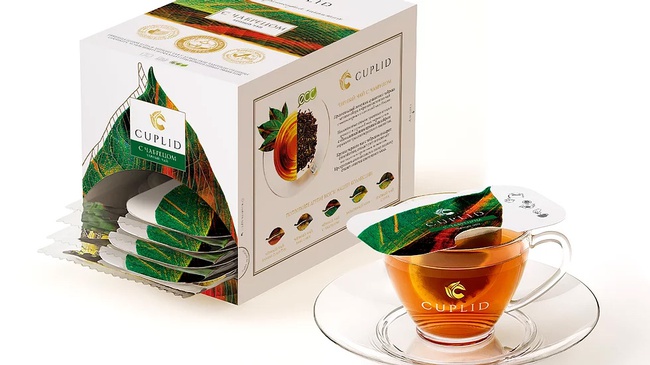 Чай Cuplid чёрный с чабрецом 25 пакетиков по 2 г.