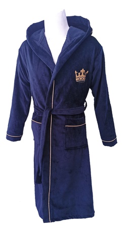 Kadife arabiyeli kapsonlu bornoz