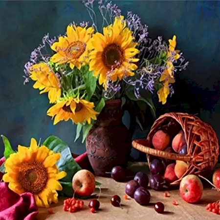 Европейский цветок DIY живопись цифровой акриловой краской цифровой ручной росписью маслом холст на украшение дома стены искусства