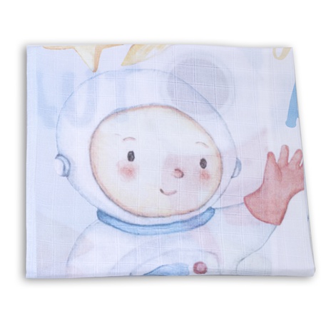 100% Organic Cotton Muslin Swaddle GOTS Certified