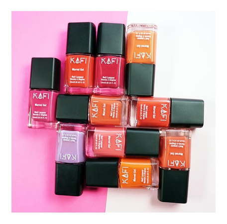Nail Lacquer Marvel Gel Finish - Agent Orange - 0.35 US FL OZ - Longwear Nail Polish Collection