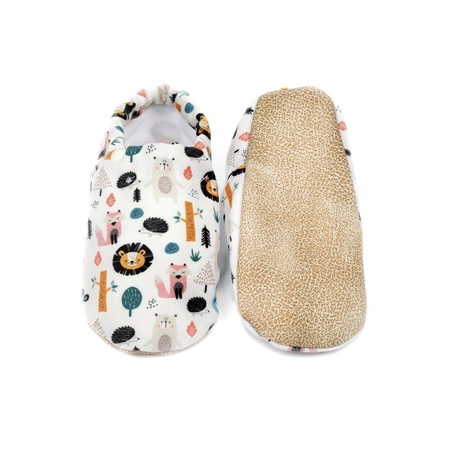 BUNNYBONS / ORMAN HAYVANLARI N114 / ДЕТСКАЯ ОБУВЬ от 3 месяцев до 4 лет на нескользящей подошве