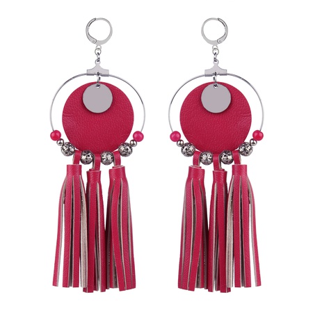 W-135O кожаная серьга