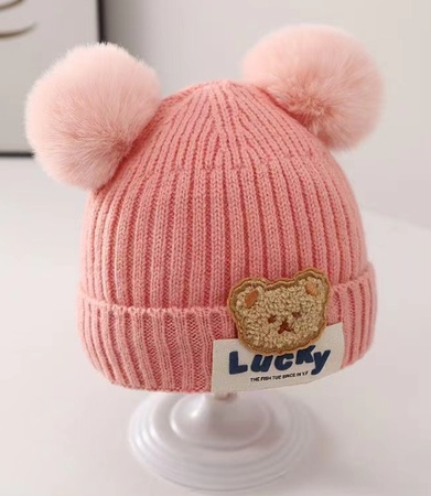 Bebek şapkası (sevimli ve süper sevimli yenidoğan örgü şapka)