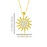 Even & Pétra 14 Ayar Altın Taşlı Güneş Kolye