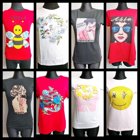 Monte Cervino kadın tişörtleri, stok