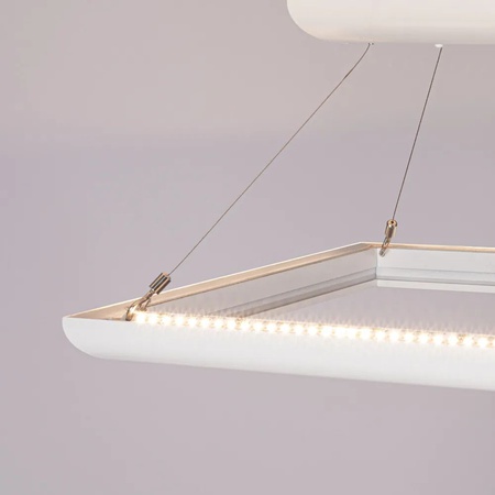 Подвесной потолочный LED-светильник отраженного бестеневого света КАРЕ 58×58 СМ, 50 Вт, 8 000 ЛМ, 4 000 К — АНДИ Групп