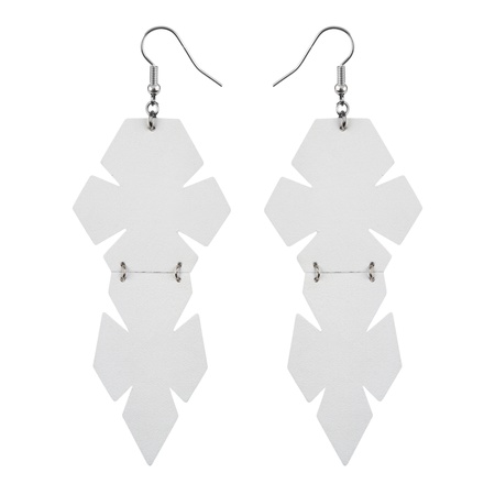 W-107  кожаные серьги