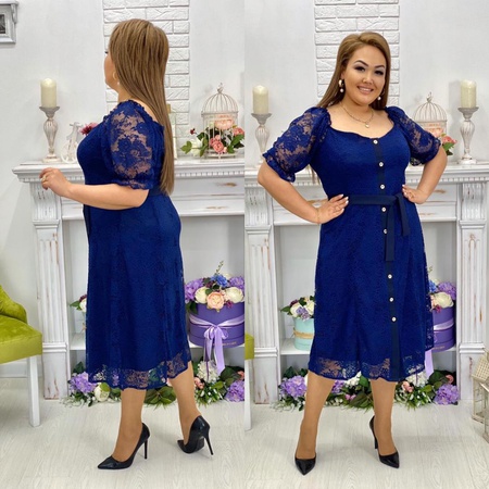 Платье гипюр