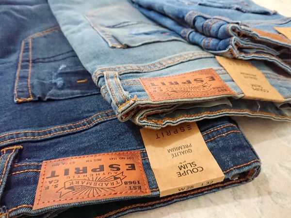 Мужские рваные стрейч-джинсы в винтажном стиле Edc.