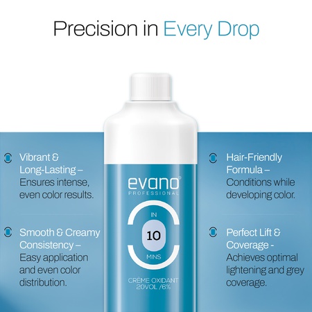 EVANO Professional Developer For Hair Color | 10 Minute | Perfect For Hair Colour