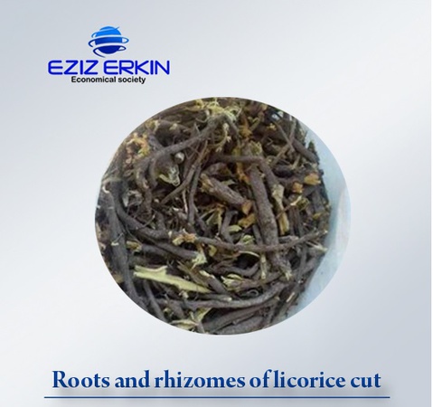 Корни и Корневища солодки срезанное