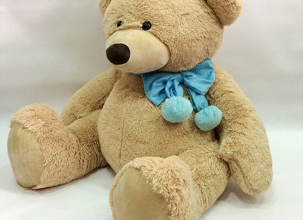 Игрушка мягконабивная Мишка с шарфом 70см