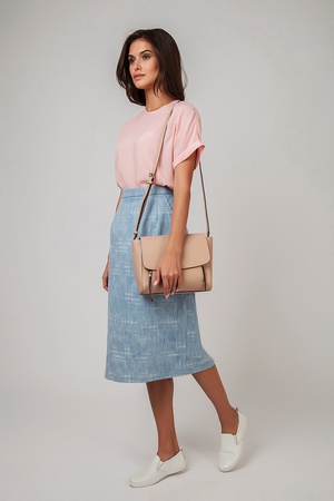 Юбка прямая миди