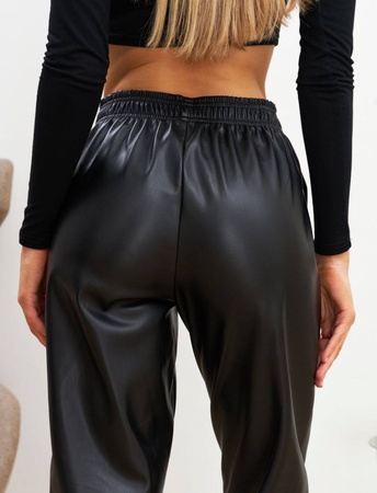 Кожаные брюки женские