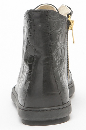 SP016 Siyah timsah desenli spor ayakkabı