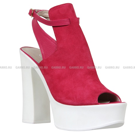 Sandalet 2244 pembe, süet, deri