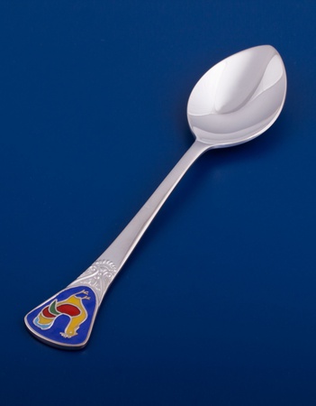 Детская серебряная ложка №30