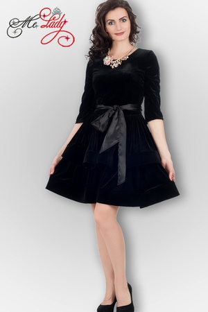 1287 нарядное платье из бархата размеры 44-50