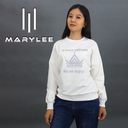 Женские трикотажные худи на оптом с принтом (щелкография)