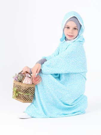 Платье для намаза, мусульманское, детское