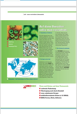 Профессиональный стерилизатор воздуха и поверхностей Viromed Klinik Akut V500+