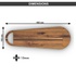 WOODCRUX Wooden Surboard Platter