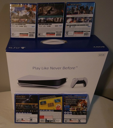 Консоль Sony PlayStation 5 (набор из 6 игр)