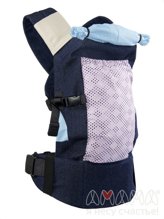 Слинг-рюкзак Легкий, джинс синий