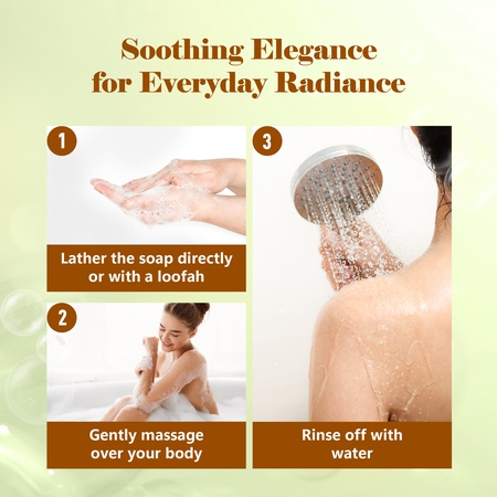 Nisha Jasmine Body Cleansing Soap Bar 125g – Paraben Free, Vegan, Gentle Cleanse for Soft & Supple Skin, Suitable for All Skin Types, Men & Women