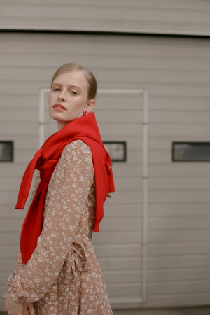 Платье из шифона на резинке '20