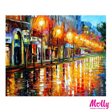 Картина по номерам Афремов. Отражения ночного горо