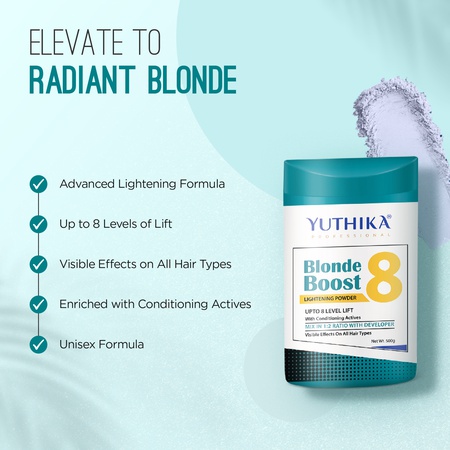 Yuthika Professional Blonder Powder 500g