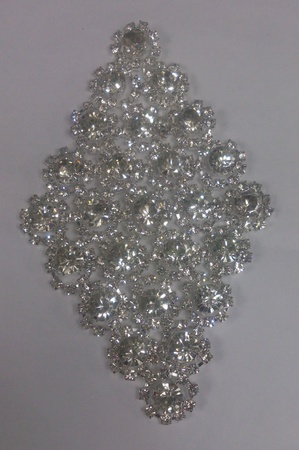 Аппликация- ромб из страз