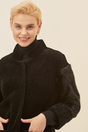 Пальто женское Silverfox модель 804-черный