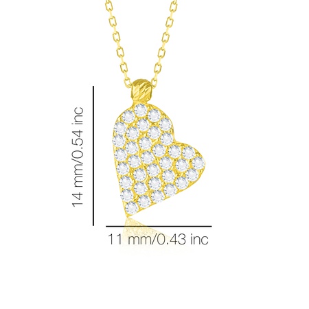 Колье Even & Pétra из 14-каратного золота в форме сердца