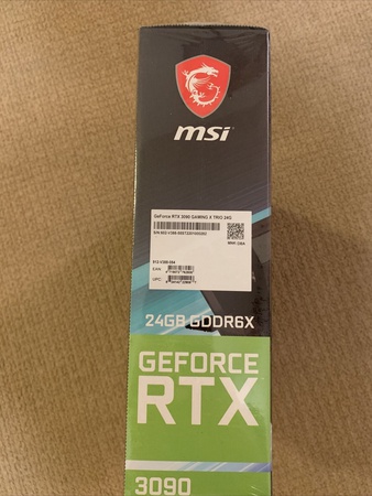 СОВЕРШЕННО НОВАЯ* графическая карта MSI GeForce RTX 3090 GAMING X TRIO 24 ГБ GDDR6X