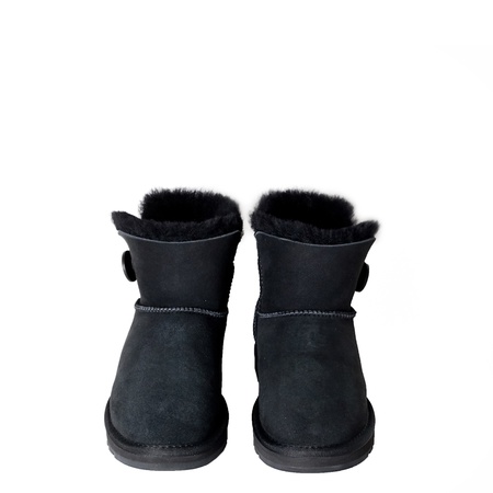 DÜĞMELİ SİYAH KADIN ÇİRKİN MİNİ