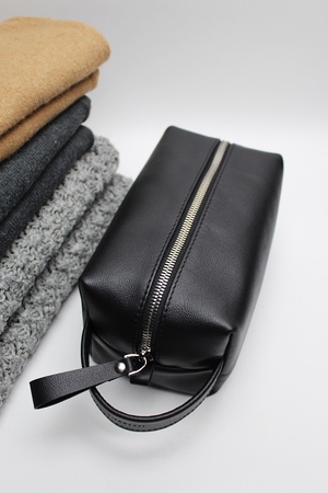 Несессер дорожный, косметичка мужская женская из натуральной кожи