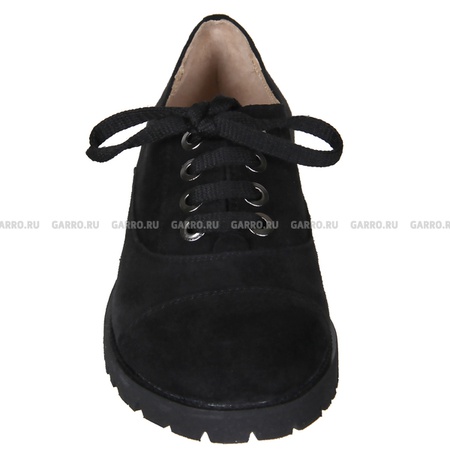 Düşük ayakkabı 7765 siyah, doğal süet