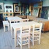 rustik country style table and chairs/ folding plywood chairs