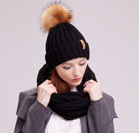 Комплект: шапка + снуд (хомут)