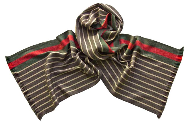 Italian silk and wool scarves for men