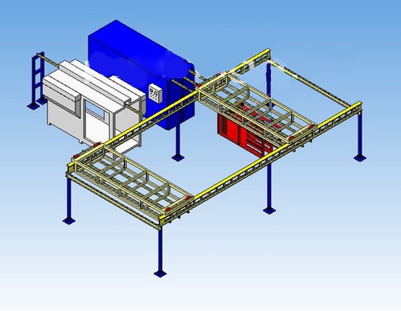 Semicircular equipment configuration