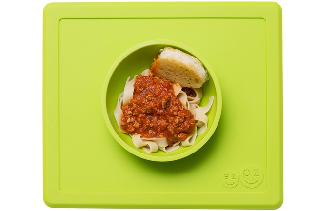 Силиконовая тарелка ezpz Happy Bowl Green