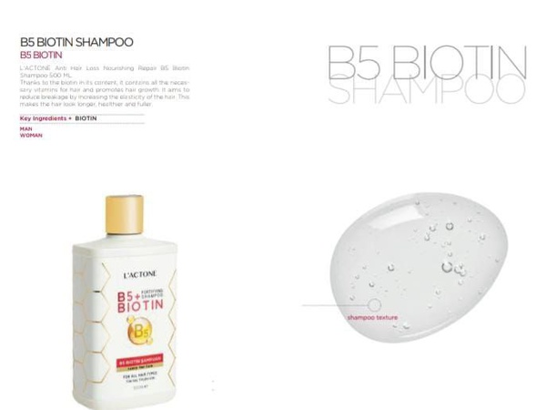 L'ACTONE B5 BIOTIN SHAMPOO 500ML