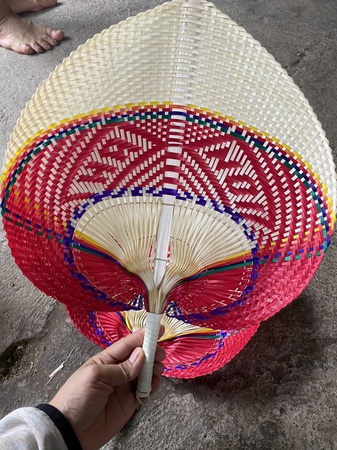 Bambu El Yelpazesi, Bambu Duvara Asılan Dekor, Dokuma Dekoratif Bambu