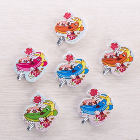 Крючки №10, овощи и фрукты, 6 шт.